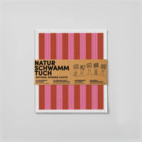 Sponge Cloth | Red/Pink Stripes